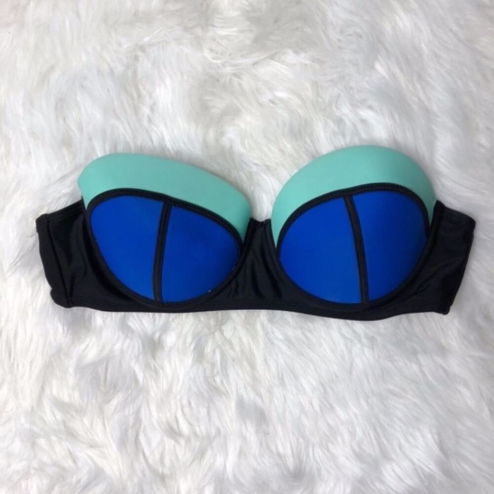 OP Colorblock strapless pushup bikini top Size‎ L